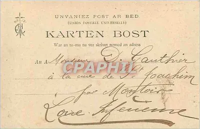 Ruínas da Garaye, perto de Dinan — Coleção E. Hamonic — n°720 — Verso