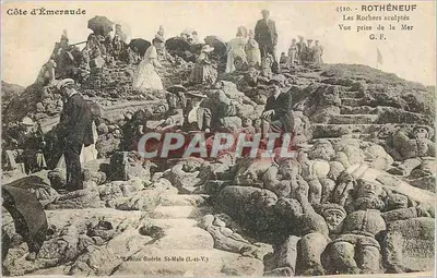 Rothéneuf — Les Rochers sculptés — Édition Guérin St-Malo (L.-et-V.)
