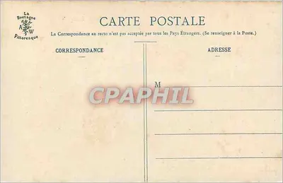 Anse des Sévignés — Vista di rocce vicino al Capo Fréhel — La Bretagna Pitttoresque, n° 1882 — Verso