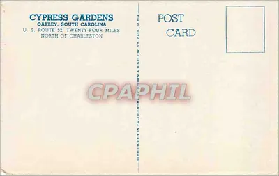 Cypress Gardens — Oakley, South Carolina — reproduit par Talio-Crome — Rewers