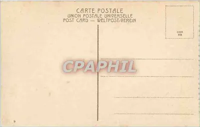 Capela de Santa Helena em Jerusalém — editor União Postal Universal, n°9 — Verso