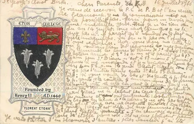 Éton College — Editor desconhecido, número de série não visível