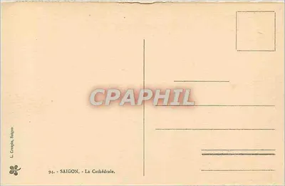 Saigon - A Catedral — L. Craphtu, Saigon, n°94 — Verso
