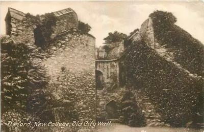 Oxford, New College, Velha Muralha da Cidade — Série Frith, n° 4096