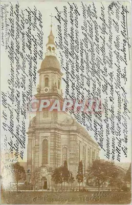 Igreja de Château-Thierry — vista da fachada e do sino — editor desconhecido