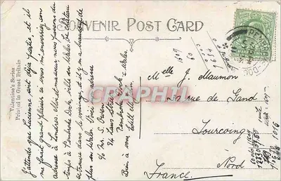 Carew Castle visto do Molino — Sul da Gales (Pembroke) — Valentine's Stories — Verso