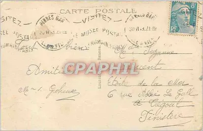 Rennes — O Palácio São Jorge — Magrè — Verso