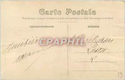 La Chapelle-Montligeon — Uma das flechas da Nova Igreja — Franchi & Cie, Châteauroux — Verso