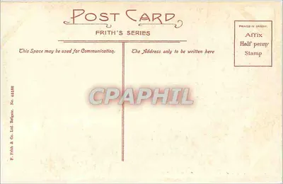 Oxford, St. John's College — Pátio interno — Frith's Series, No. 46188 — Verso