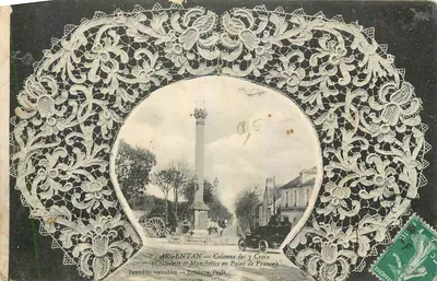 Argentan — Coluna das 3 Cruzes (Coillerette e Manchettes em Ponto de França) — Dentes verdadeiros, Paris