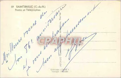 Hotel de ciudad de Saint-Brieuc — editor Gaby, n° 59 — Reverso