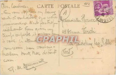 Dinan (C.-du-N.) — Antigo Hotel Beaumarchais — A Porta dos Pelicanos — Editor Doubelet, n°5 — Verso