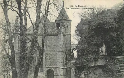 Le Faouet — Vista Geral de Santa Bárbara — Coleção Villard, Quimper