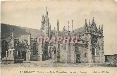 Le Folgoët (Finistère) — Igreja de Nossa Senhora, lado sul e transepto — Collections ND Phot