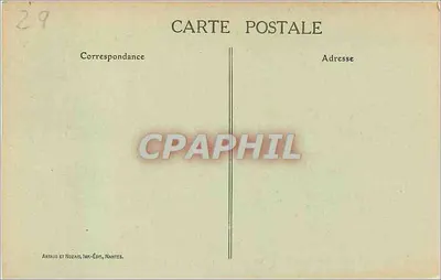 Morlaix — Port przy świetle księżyca — Artaud et Rozais, Wydawca, Nantes — Rewers