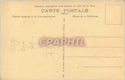 Quimperlé — O Ponte do Bourg Neuf — G. Arlaud, editor — Verso