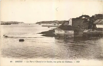 BREST — O Ferro de Cavalo e o Goulet, vista tirada do Castelo — ND