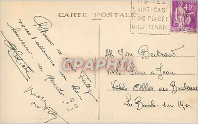 Vista do Cap Fréhel — A Forte La Latte — editor Côte d'Emeraude, n° 279 — Verso