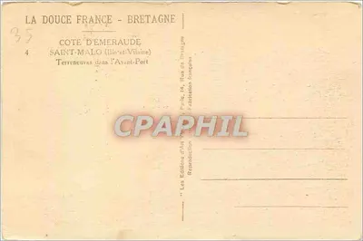 Saint-Malo — Port d'Avant — Editore Les Éditions d'Art, Parigi — Verso
