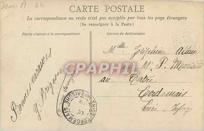 NANTES — La Prefettura — Collezione del Bazar Sainte-Croix — Verso