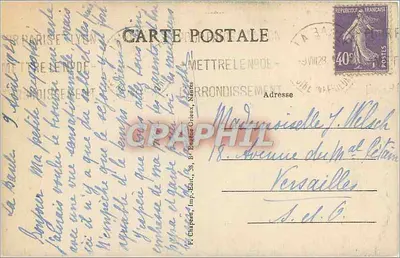 La Baule-sur-Mer — As Dunas entre a Praia e o Bois-d'Amour — Imp. Chapon, Imp. J.-Edit. — Verso