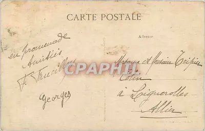 Albert (Somme) — Ruiny Kościoła, widok z przodu — wydawca nieznany — Rewers