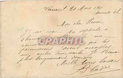 Fougères — A Igreja de São Sulpício — Editor não identificado — Verso