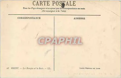 BREST — Las Rampas y la Bahía — LL. — Reverso