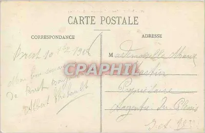 Brest – Port handlowy – Efekt nocy — Stara pocztówka nr 188 — Rewers