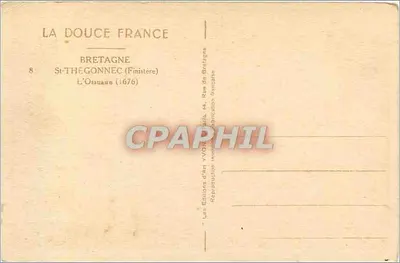 O Ossuário — Saint-Thégonnec (Finistère) — Edições d'Art YVON — Verso