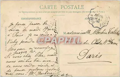 Dinan - A Torre Santa Catarina — editor H. Le Bailly, n°1423 — Verso