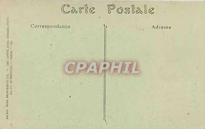 Ao redor de Plesstin (Côtes-du-Nord) — O Grande Rocher e a Baía de Saint-Michel — Antigo Editor Neudraen e Cie, 52, av. de Bretuil, Paris — Verso