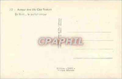 Rond de gesloten bedden Breton — Spinnend... het perfecte liefde — Edities GABY, Nantes — Achterkant