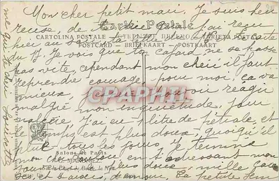 Cena de pescadores no mar — editor Cartolina Postale, n° 18 — Verso