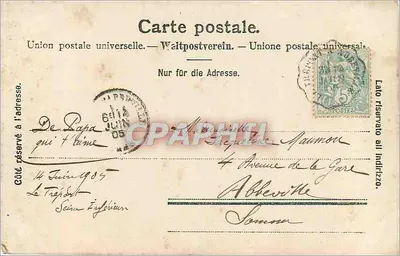 Skrzynka w locie — E. Chiffelle, fot., Neuchâtel — n° 407 — Rewers