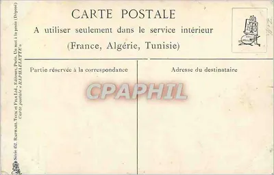 Au Calme — Série 52 — Wydawca Raphael Tuck & Fils Ltd, Paryż — Rewers