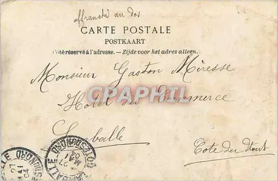 Cartolina d'epoca Bruxelles Chiesa di Santa Maria Schaerbeek — Verso