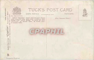 H.M.S. Hercules — Super Dreadnought Battleship — Tuck's Post Card — Rewers