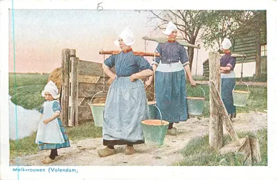 Melkvrouwen (Volendam) — mulheres leiteiras — edição D.B.M. 40