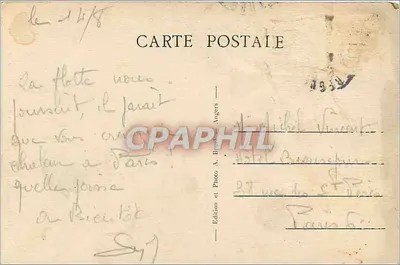 Ploumanach (C.-du-N.) — La Roche du Diable — A.B. n°232 — Rewers