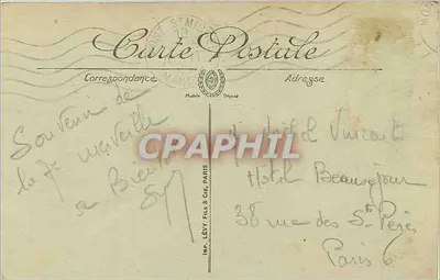 Mont Saint-Michel — Ogólny widok z północy — LL — Rewers