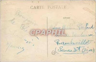 La Fontaine Sanguinée — Foresta di Fontainebleau — Editore: Studio Photo Artistique L.M. — N° 125 b — Verso