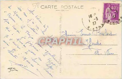 Clamecy (Nièvre) — Vallée dell'Yonne (lato nord) quartiere della stazione e fabbrica dei prodotti — Verso