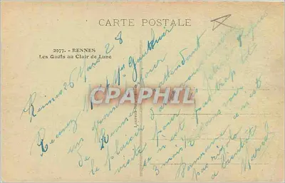 De kade onder de maan — Rennes — Uitgever : 2977 - RENNES — Achterkant