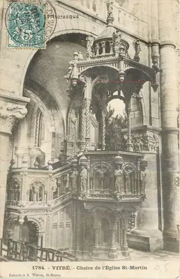 Vitré - Cadeira da Igreja de São Martinho — editor Pittoresque, n° 1784