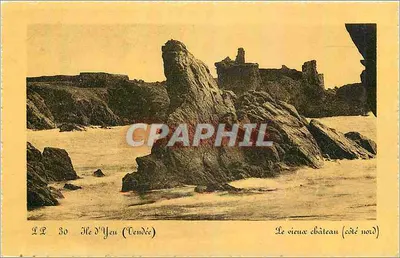 Ilha de Yeu (Vendée) — O velho castelo (lado norte) — LL 30