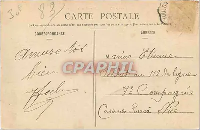 Hyères - Vista geral — Edição Poullian, Hyères, n° 110 — Verso