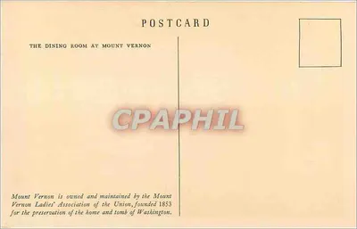 Jadalnia w Mount Vernon — wydawca M.V.L.A. nr 1938 — Rewers