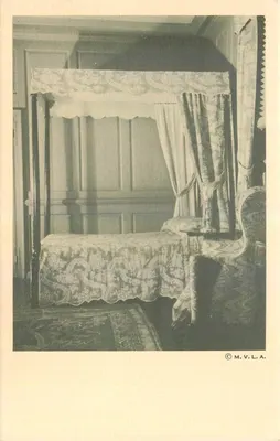 Quarto do térreo em Mount Vernon — editor M.V.L.A.