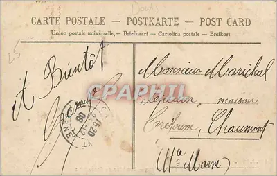 Kathedraal van Besançon — Graf van Carondelet — Uitgever Liard, n°2 — Achterkant